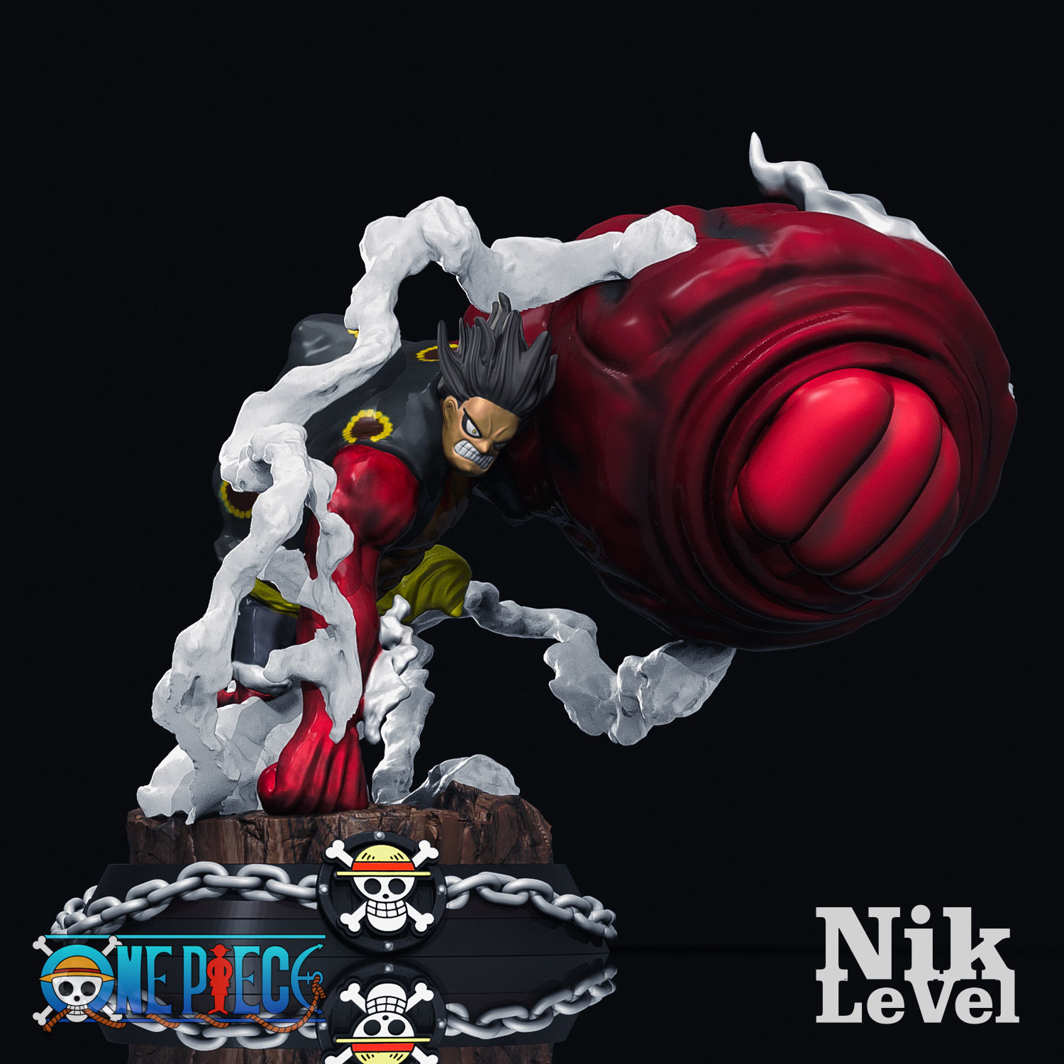 Luffy Gear 4 Kong 3D Printable 3D print model_6