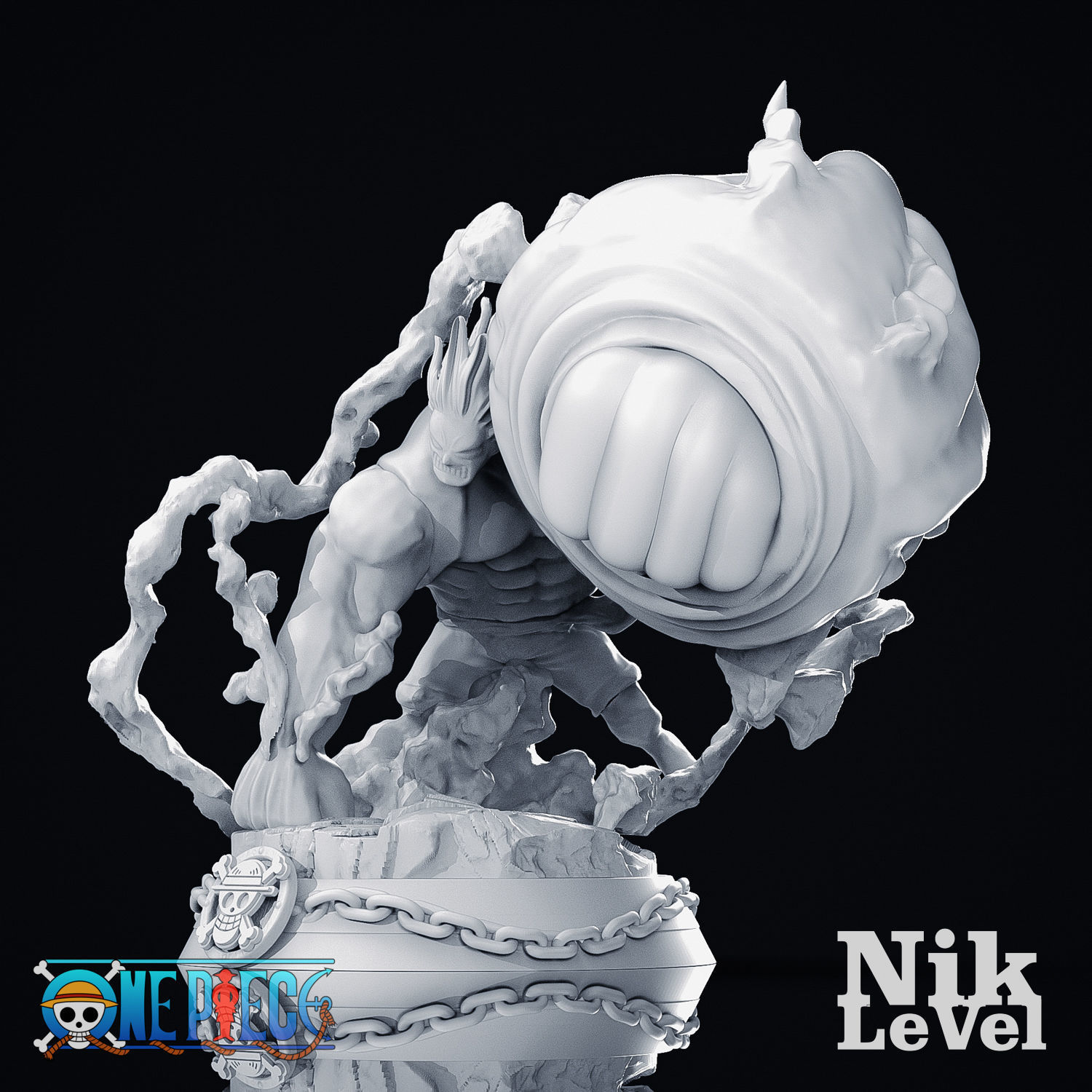 Luffy Gear 4 Kong 3D Printable 3D print model_13