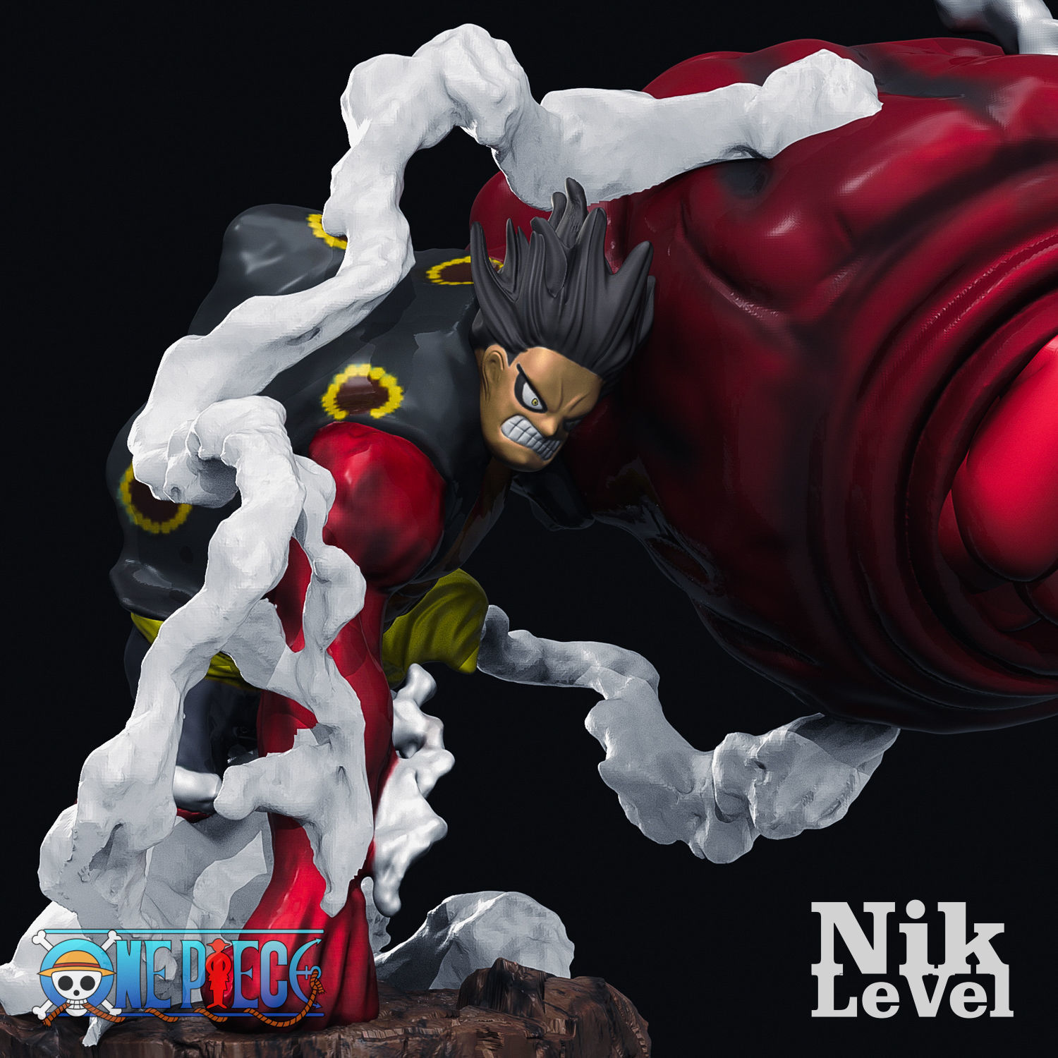 Luffy Gear 4 Kong 3D Printable 3D print model_10