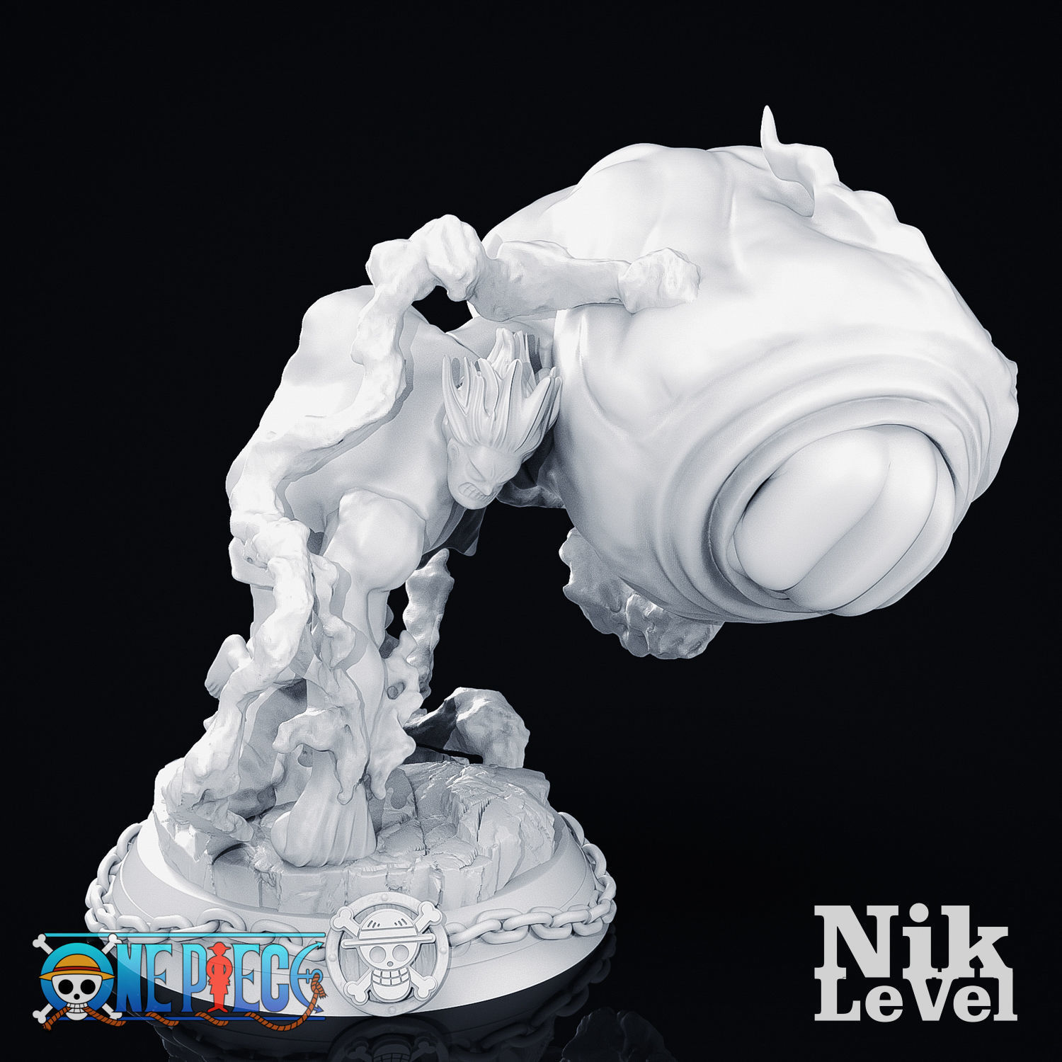 Luffy Gear 4 Kong 3D Printable 3D print model_15