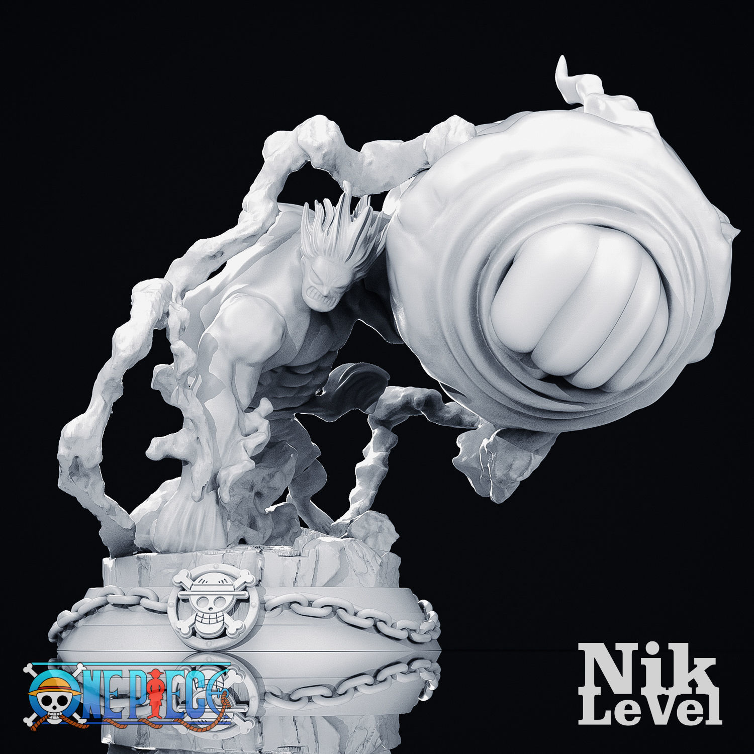 Luffy Gear 4 Kong 3D Printable 3D print model_14