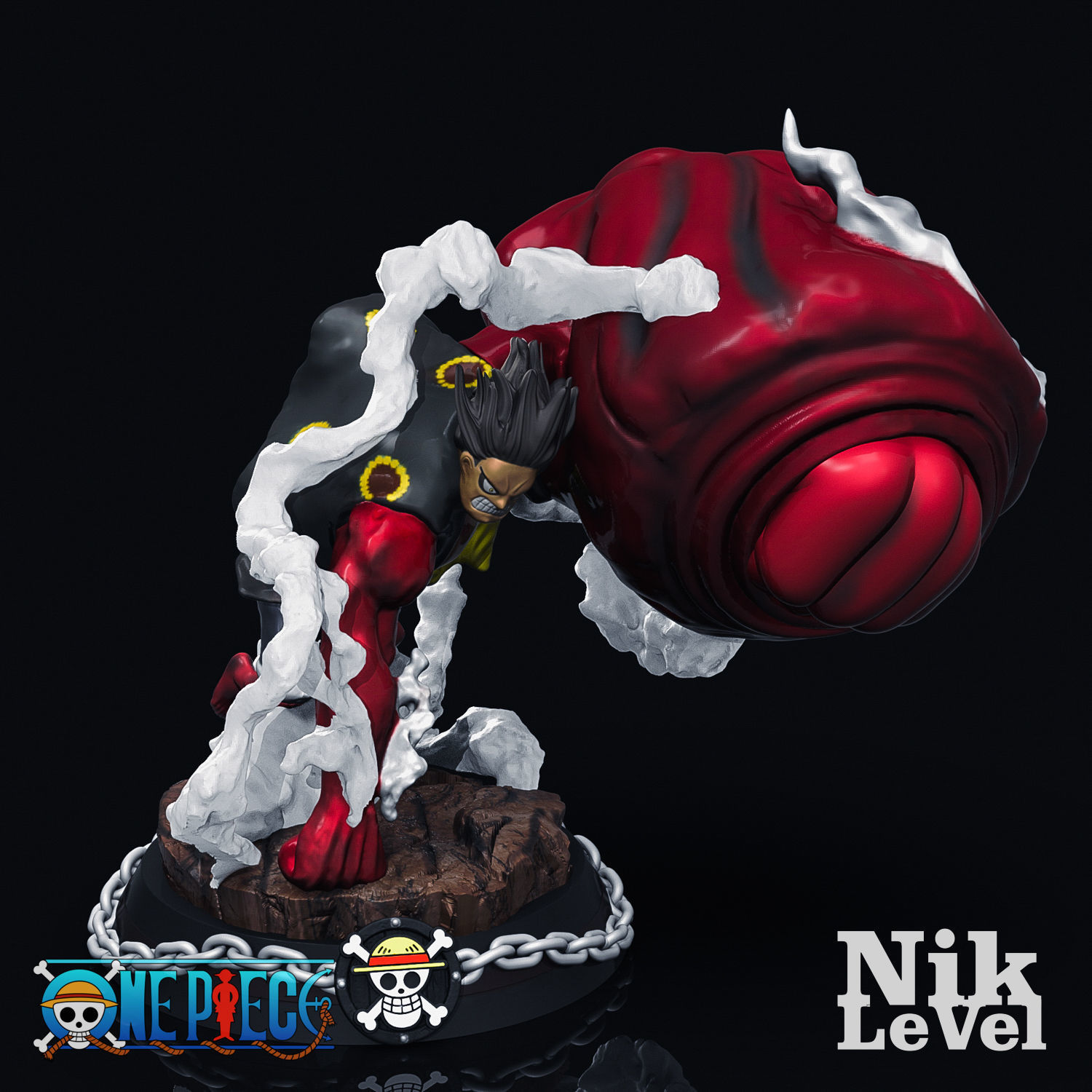 Luffy Gear 4 Kong 3D Printable 3D print model_7