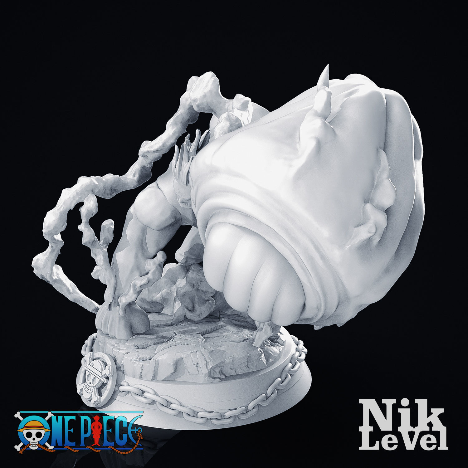 Luffy Gear 4 Kong 3D Printable 3D print model_20