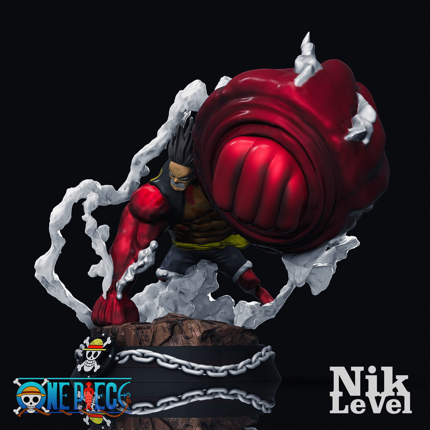 Luffy Gear 4 Kong 3D Printable 3D print model_3