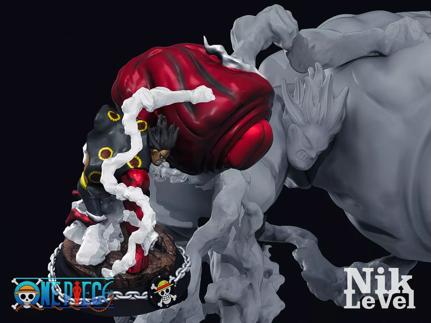 Luffy Gear 4 Kong 3D Printable 3D print model_0
