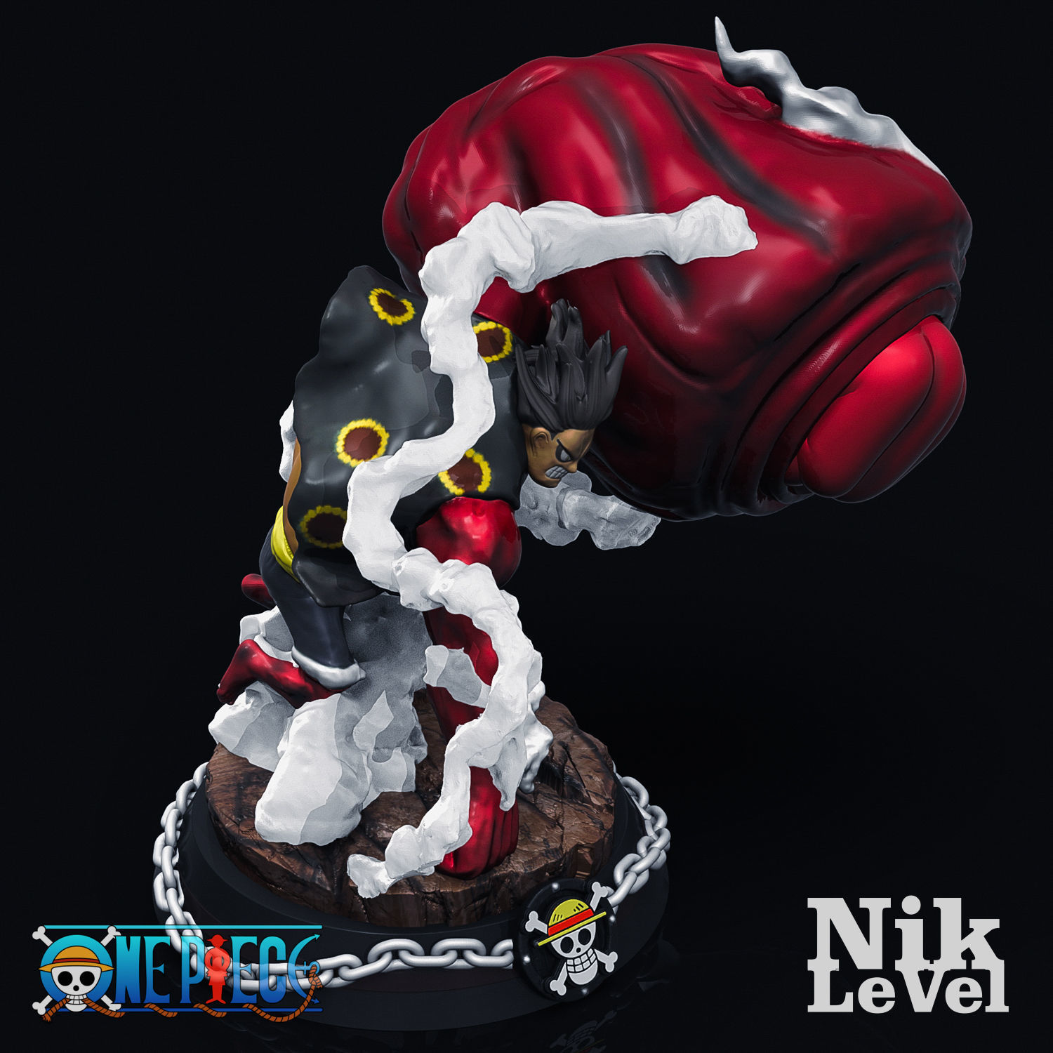 Luffy Gear 4 Kong 3D Printable 3D print model_9