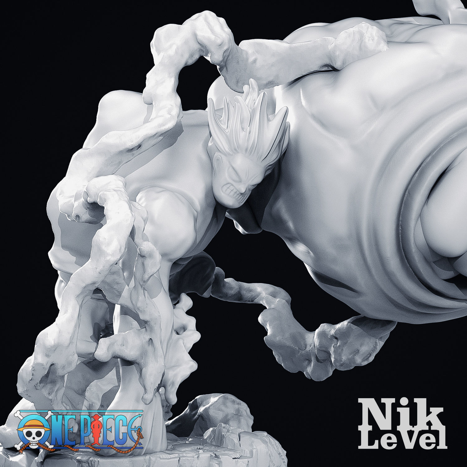 Luffy Gear 4 Kong 3D Printable 3D print model_16