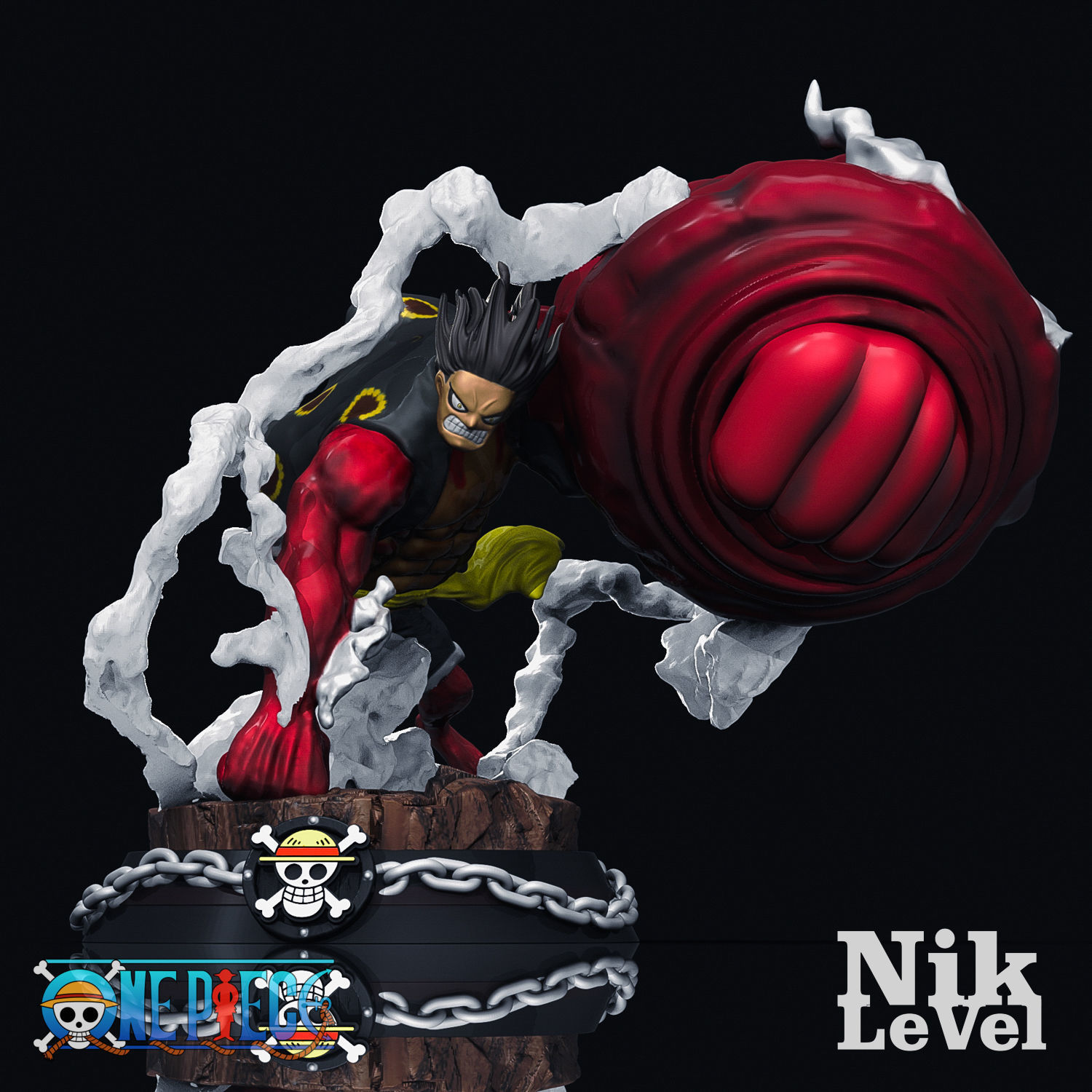 Luffy Gear 4 Kong 3D Printable 3D print model_5