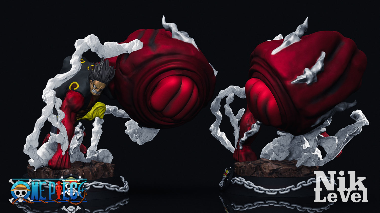 Luffy Gear 4 Kong 3D Printable 3D print model_1