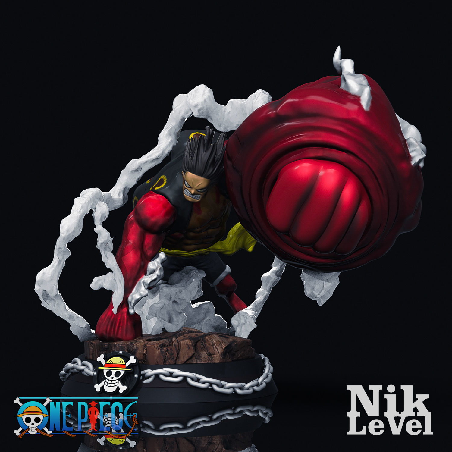 Luffy Gear 4 Kong 3D Printable 3D print model_4