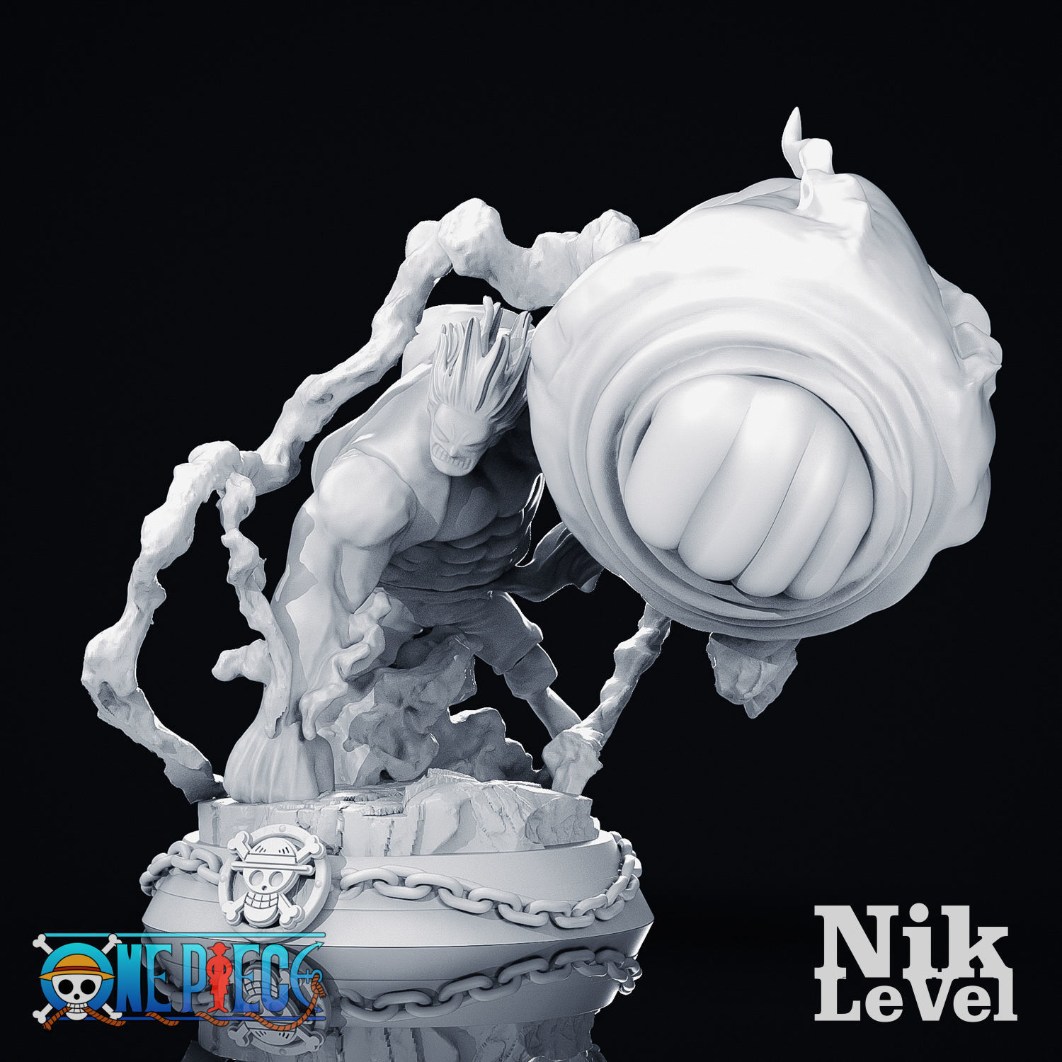 Luffy Gear 4 Kong 3D Printable 3D print model_18