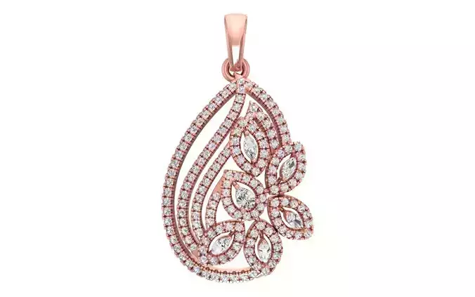 Women Pendants 3dm STL OBJ FBX Renders Details