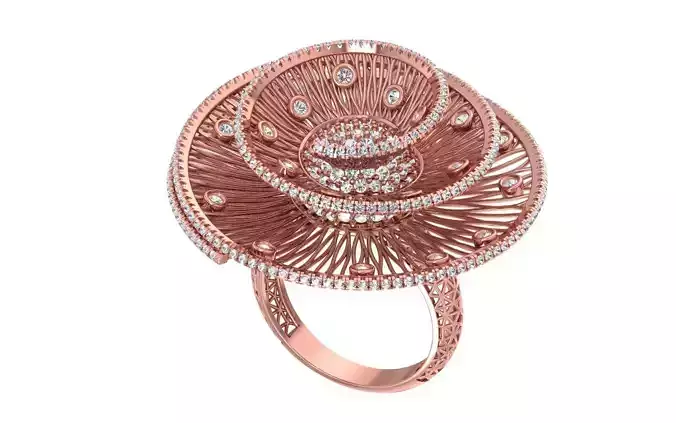 Women Spiral Rings 3dm STL OBJ FBX Renders Details