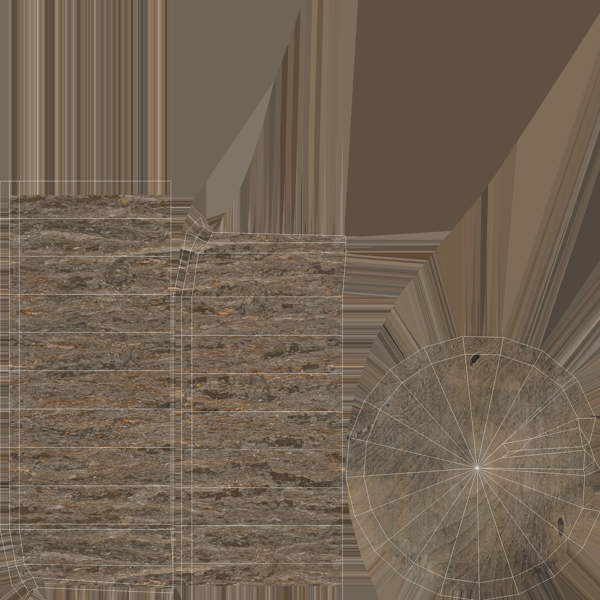 Medieval Axe Low-poly 3D model_24