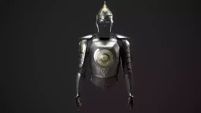Middle Eastern Armor Low-poly 3D model