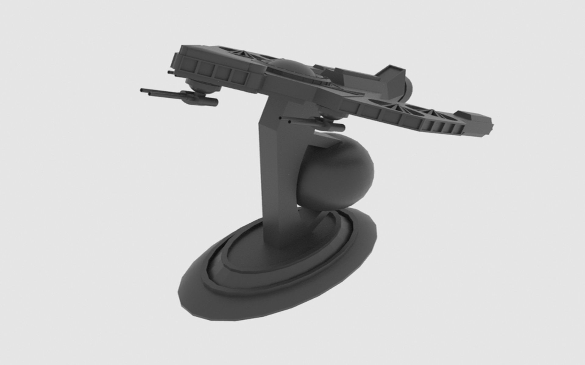 Antonov An - S Spaceship Low-poly 3D model_17