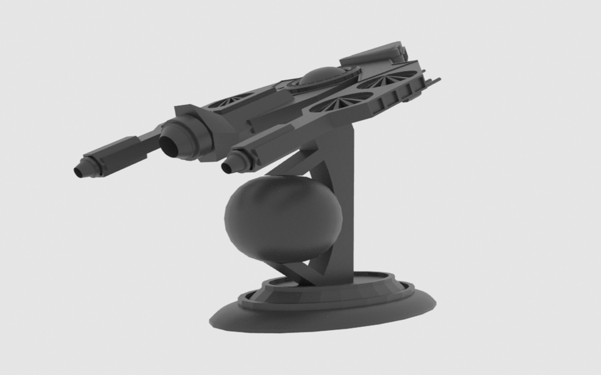 Antonov An - S Spaceship Low-poly 3D model_24