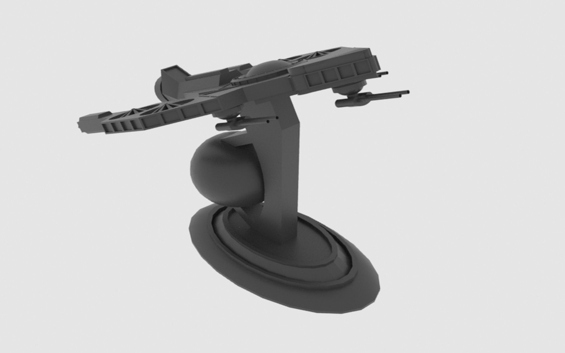 Antonov An - S Spaceship Low-poly 3D model_16