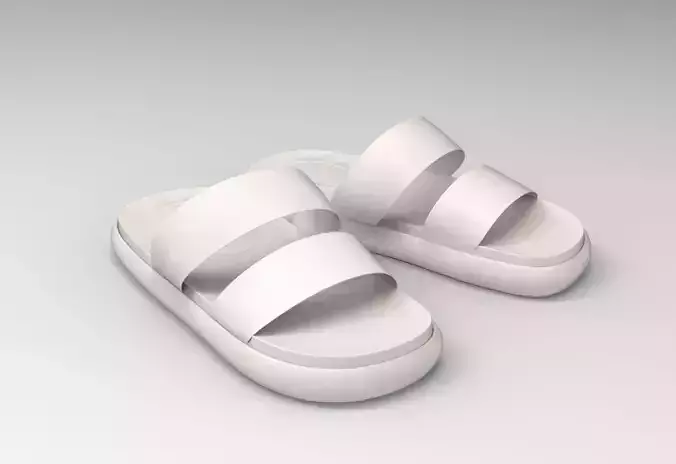 Wide Strap Slide Sandals