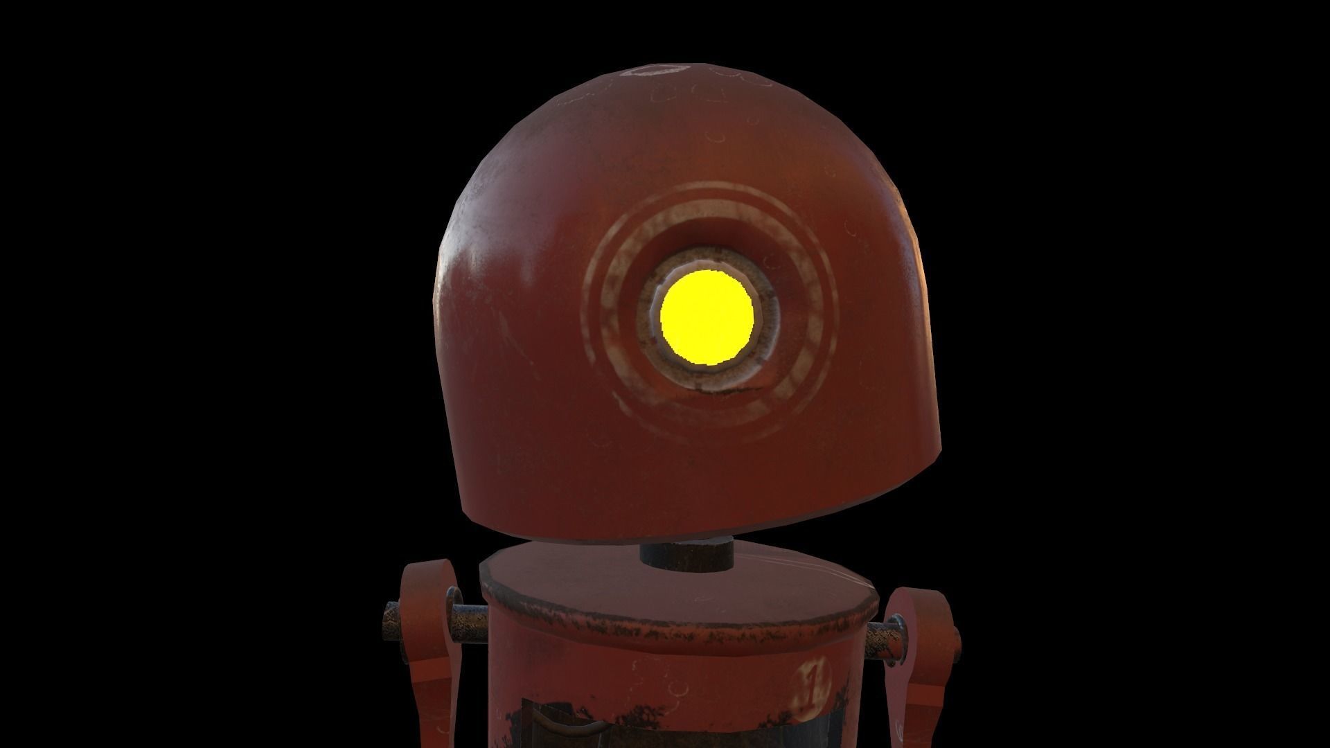 Robot Free low-poly 3D model_12
