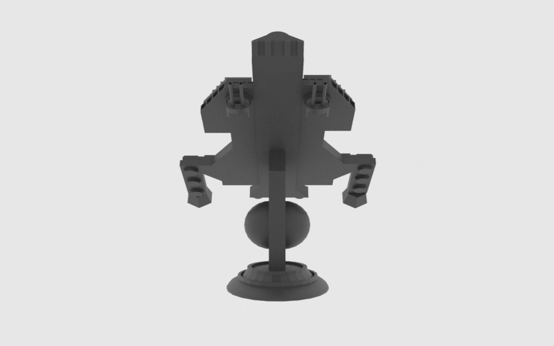 Antonov An Te-900 Spaceship  Low-poly 3D model_22