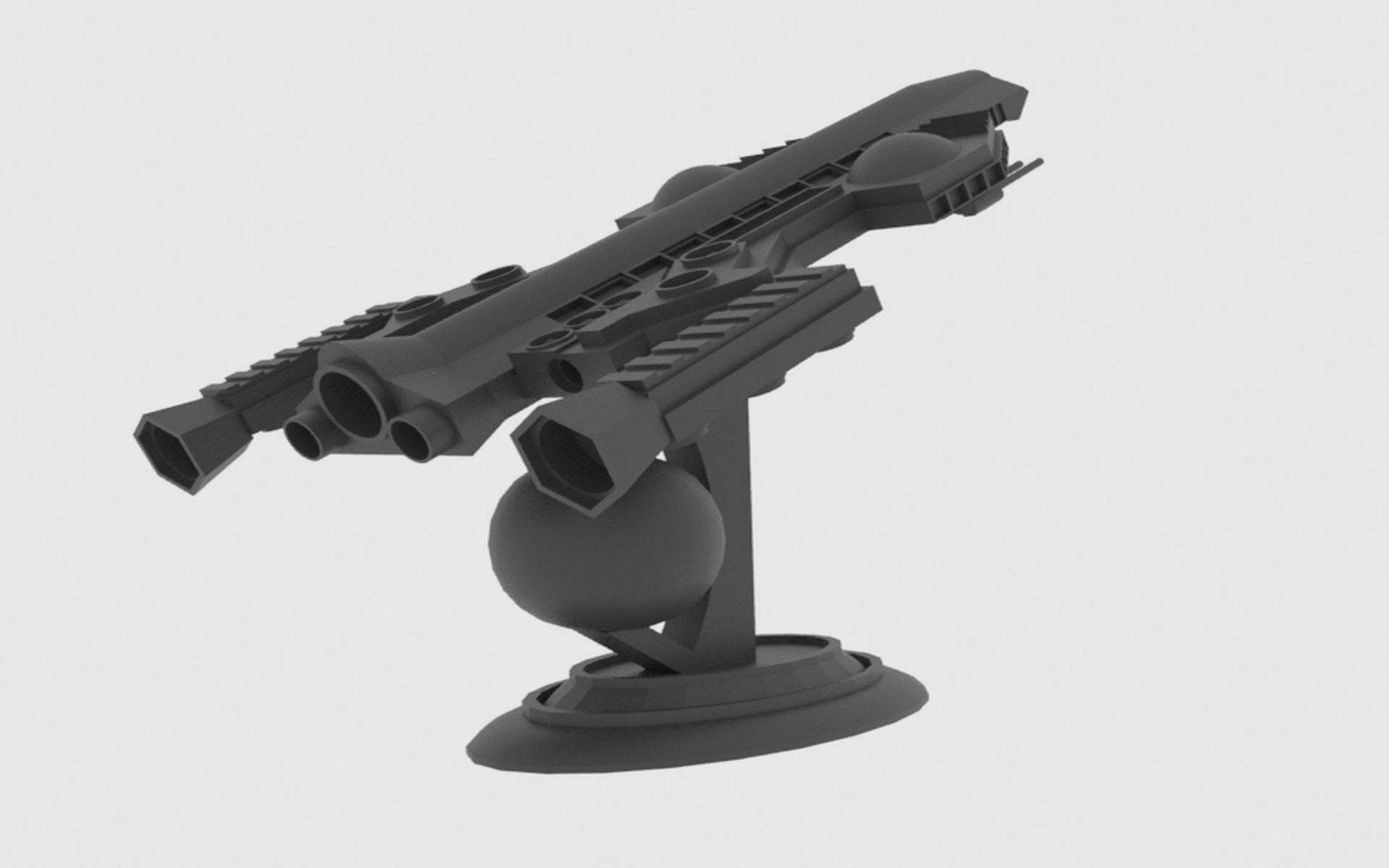 Antonov An Te-900 Spaceship  Low-poly 3D model_18