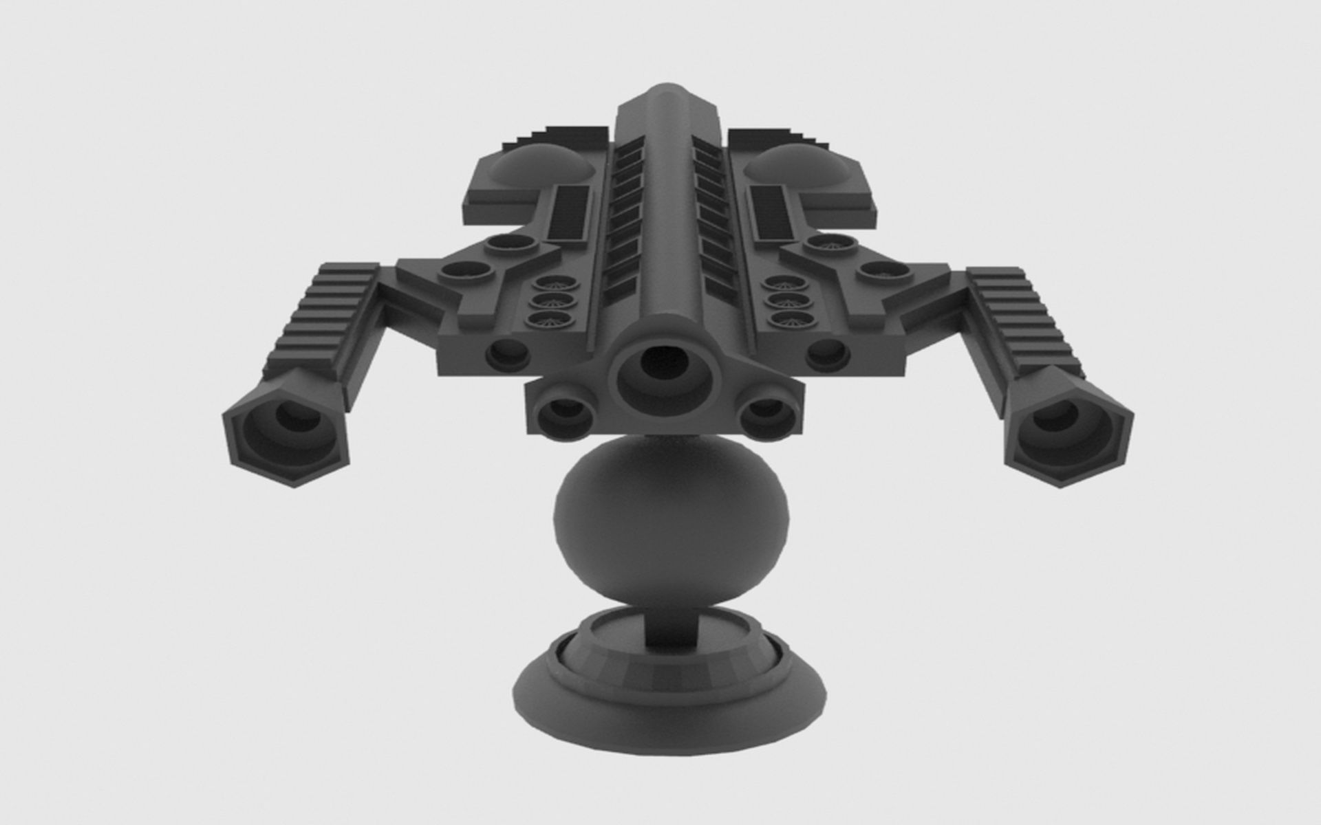 Antonov An Te-900 Spaceship  Low-poly 3D model_19