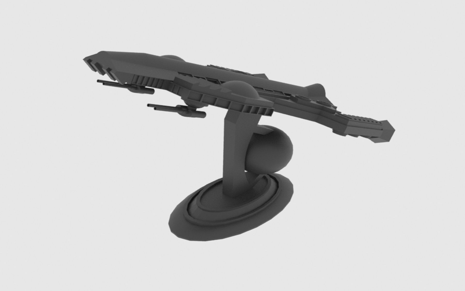 Antonov An Te-900 Spaceship  Low-poly 3D model_23