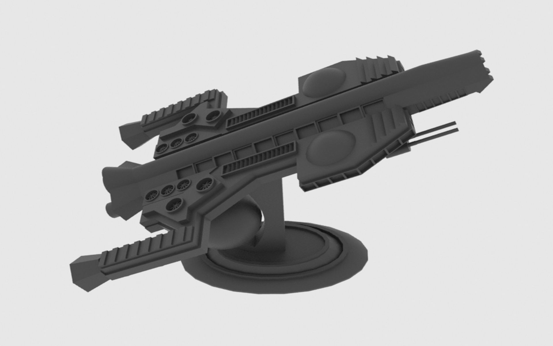 Antonov An Te-900 Spaceship  Low-poly 3D model_15