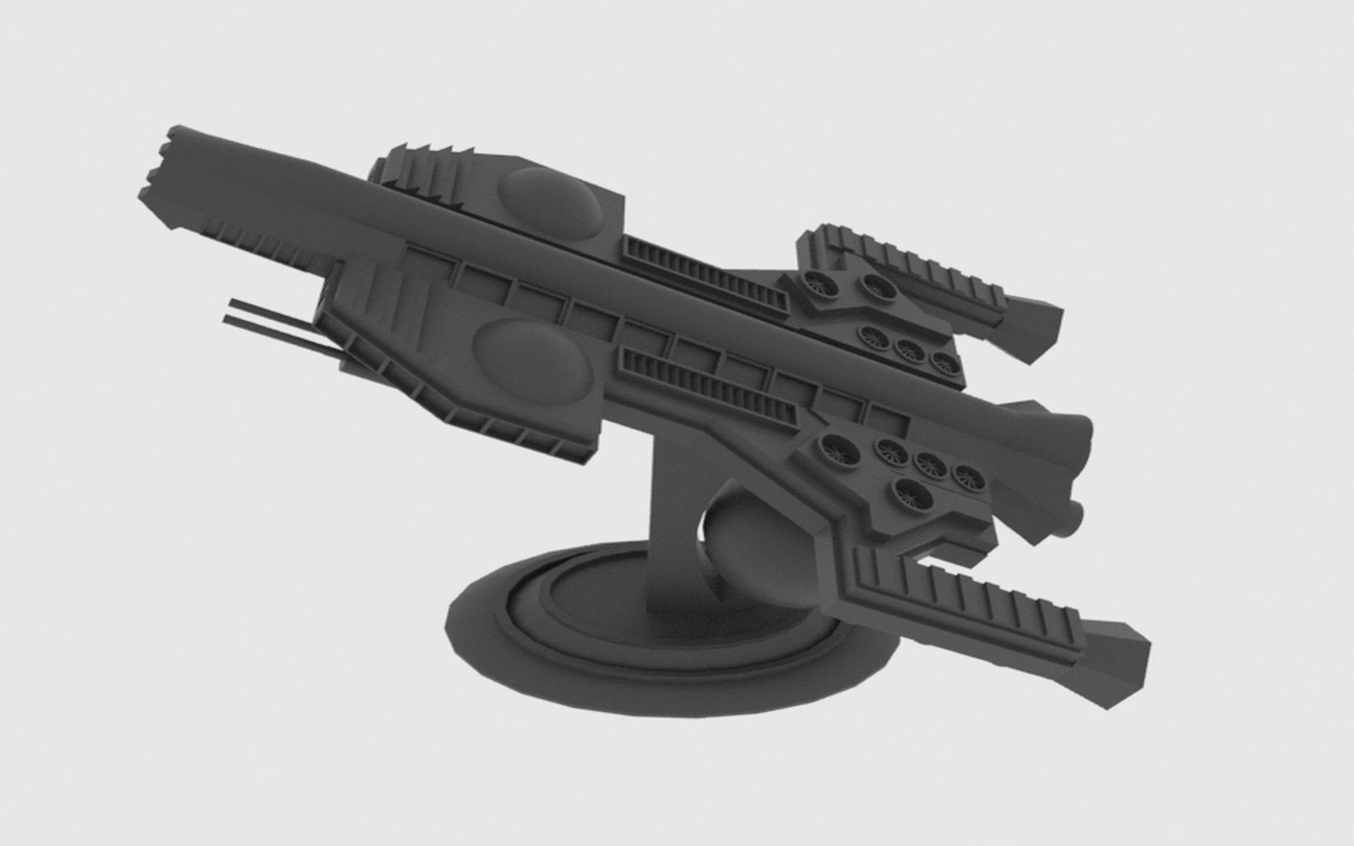 Antonov An Te-900 Spaceship  Low-poly 3D model_24