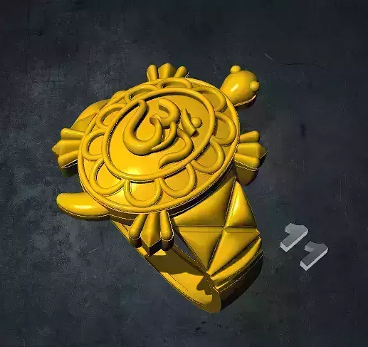 tortois gold turtle ring