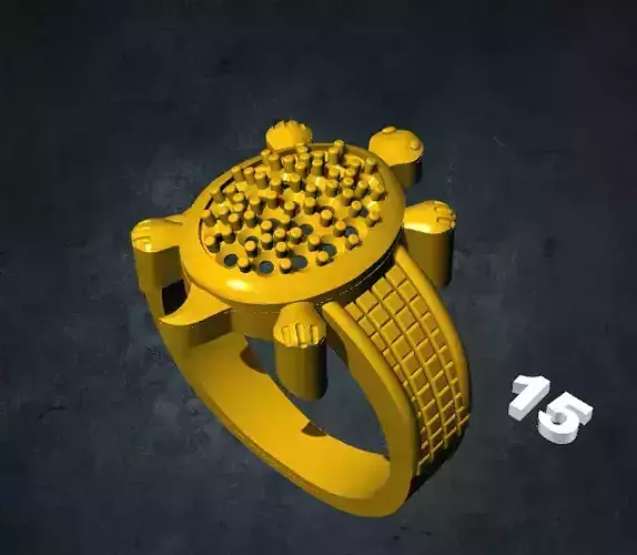 tortois gold turtle ring