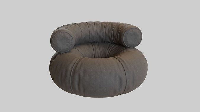 Round Couch seat 3d model 3D model