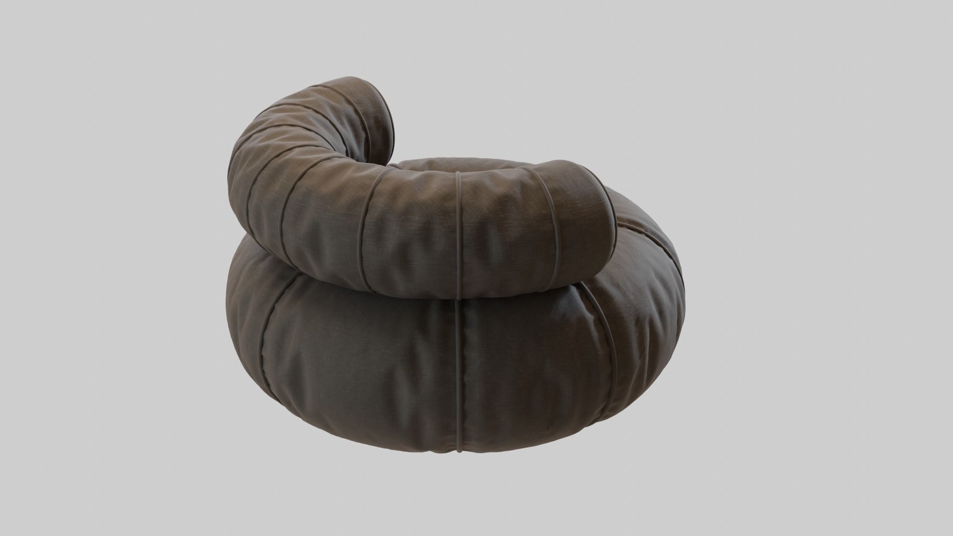 Round Couch seat 3d model 3D model_3
