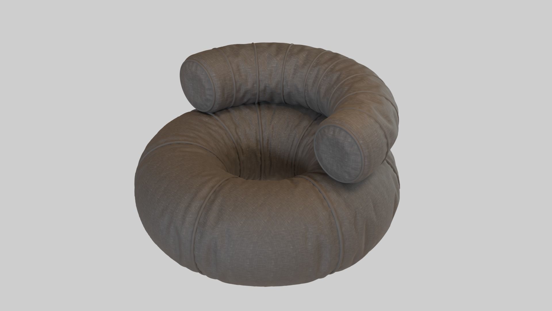 Round Couch seat 3d model 3D model_6