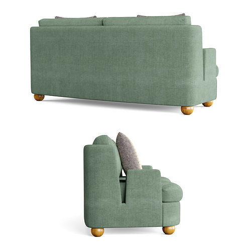 Two Seat Sister Sofa 3D model 4