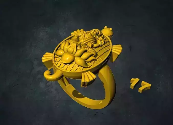 tortois ring with turtle