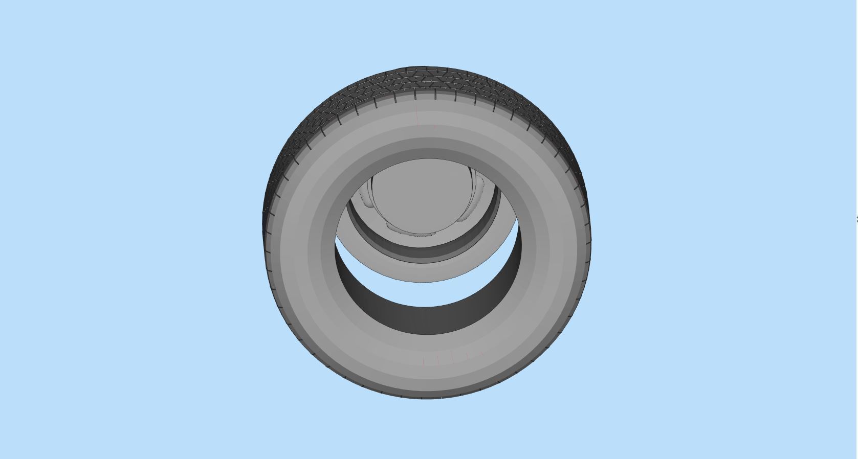 STL printable CLASSIC WHEELS Tire and Rim 3D print model_9
