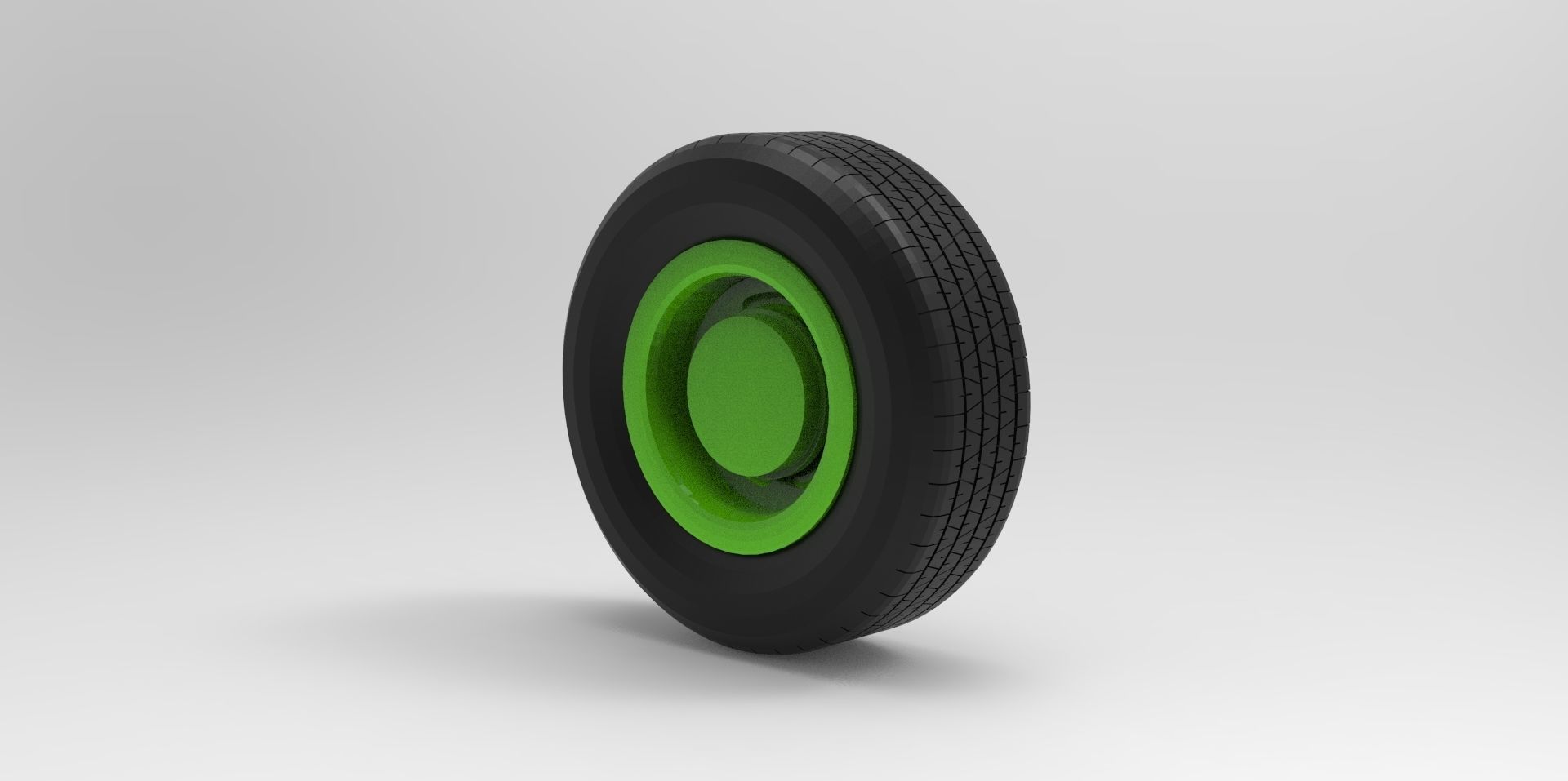 STL printable CLASSIC WHEELS Tire and Rim 3D print model_1
