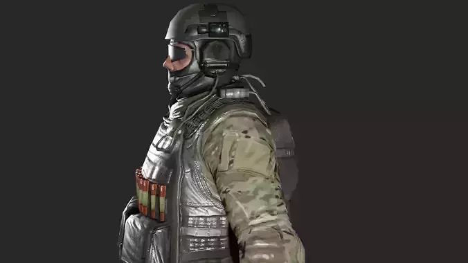 Lowpoly Army Soilder