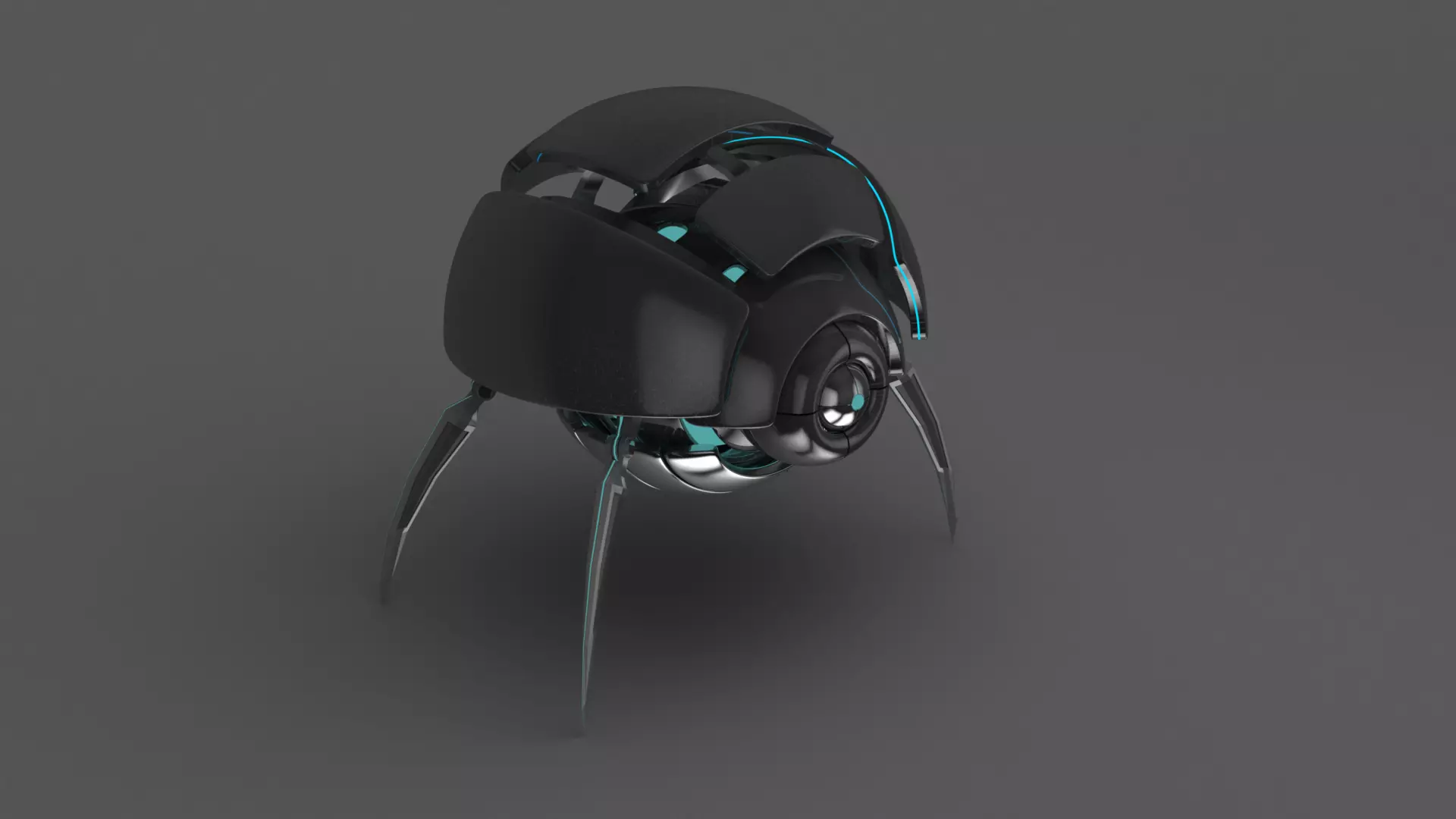 Spider Insect Robot  - 3D model Low-poly 3D model_0