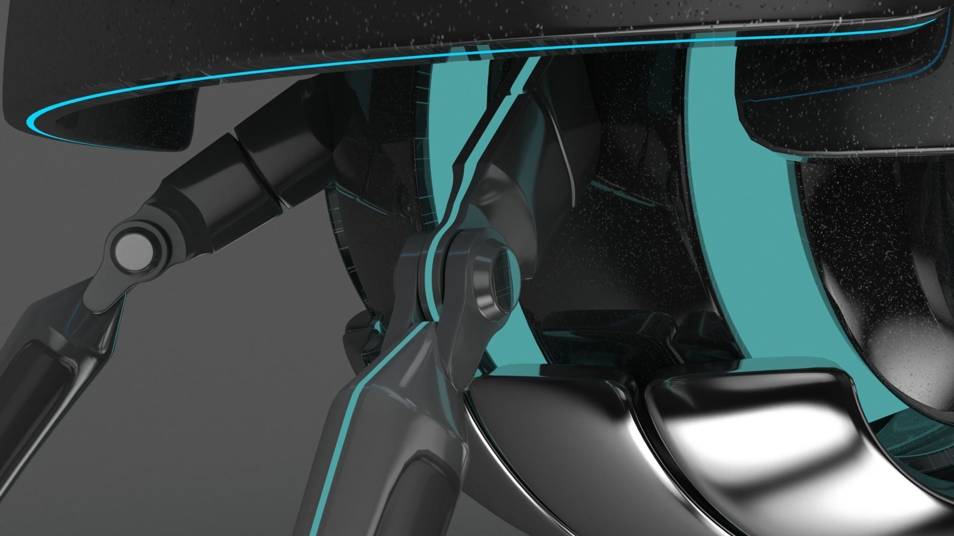 Spider Insect Robot  - 3D model Low-poly 3D model_4