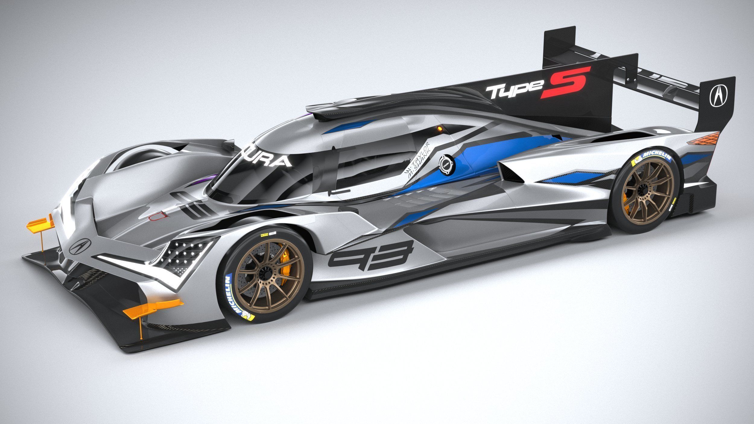 Acura ARX-06 Racecar 2023 3D model_7