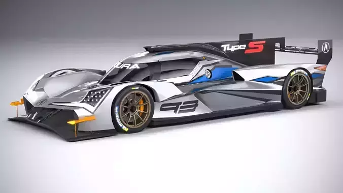 Acura ARX-06 Racecar 2023 3D model