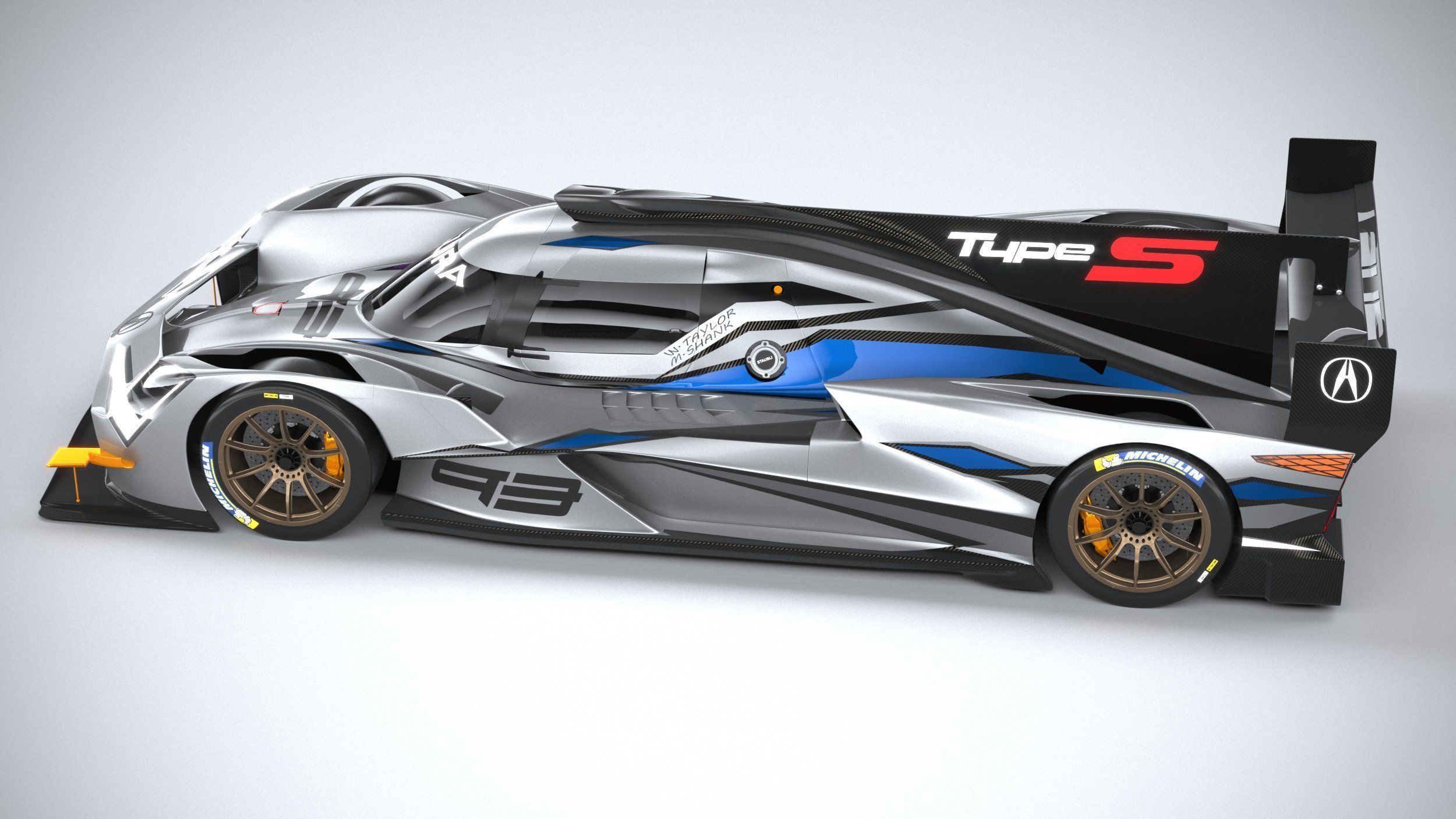 Acura ARX-06 Racecar 2023 3D model_9