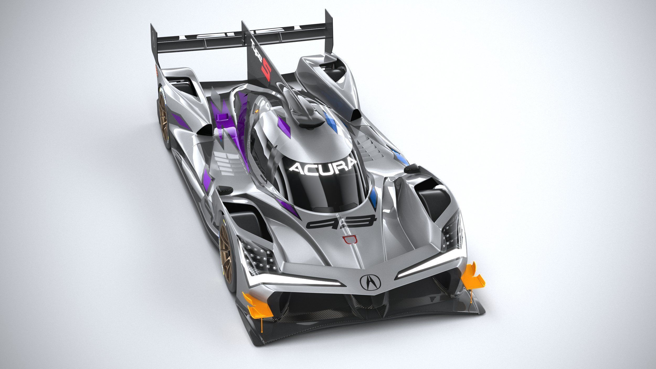 Acura ARX-06 Racecar 2023 3D model_12
