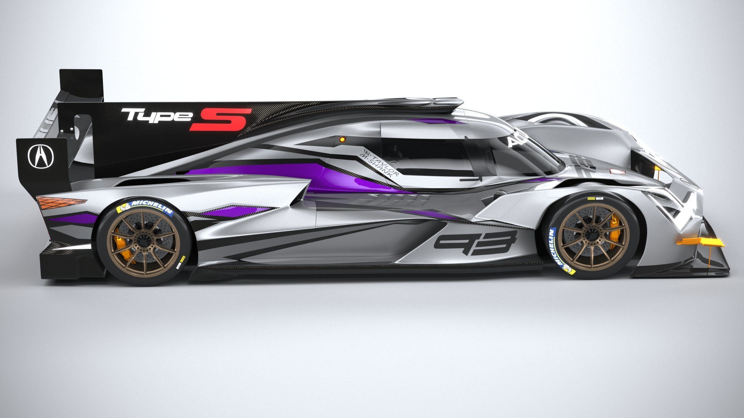 Acura ARX-06 Racecar 2023 3D model_11