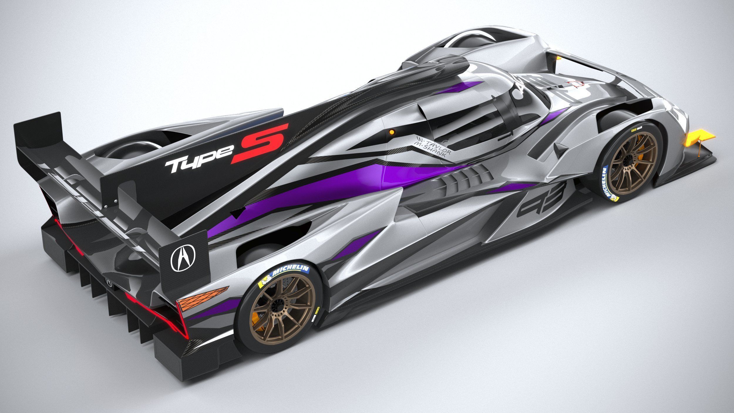 Acura ARX-06 Racecar 2023 3D model_10