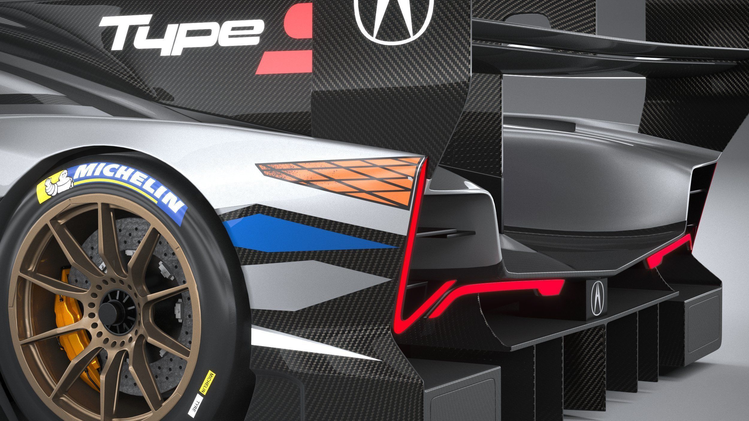 Acura ARX-06 Racecar 2023 3D model_6