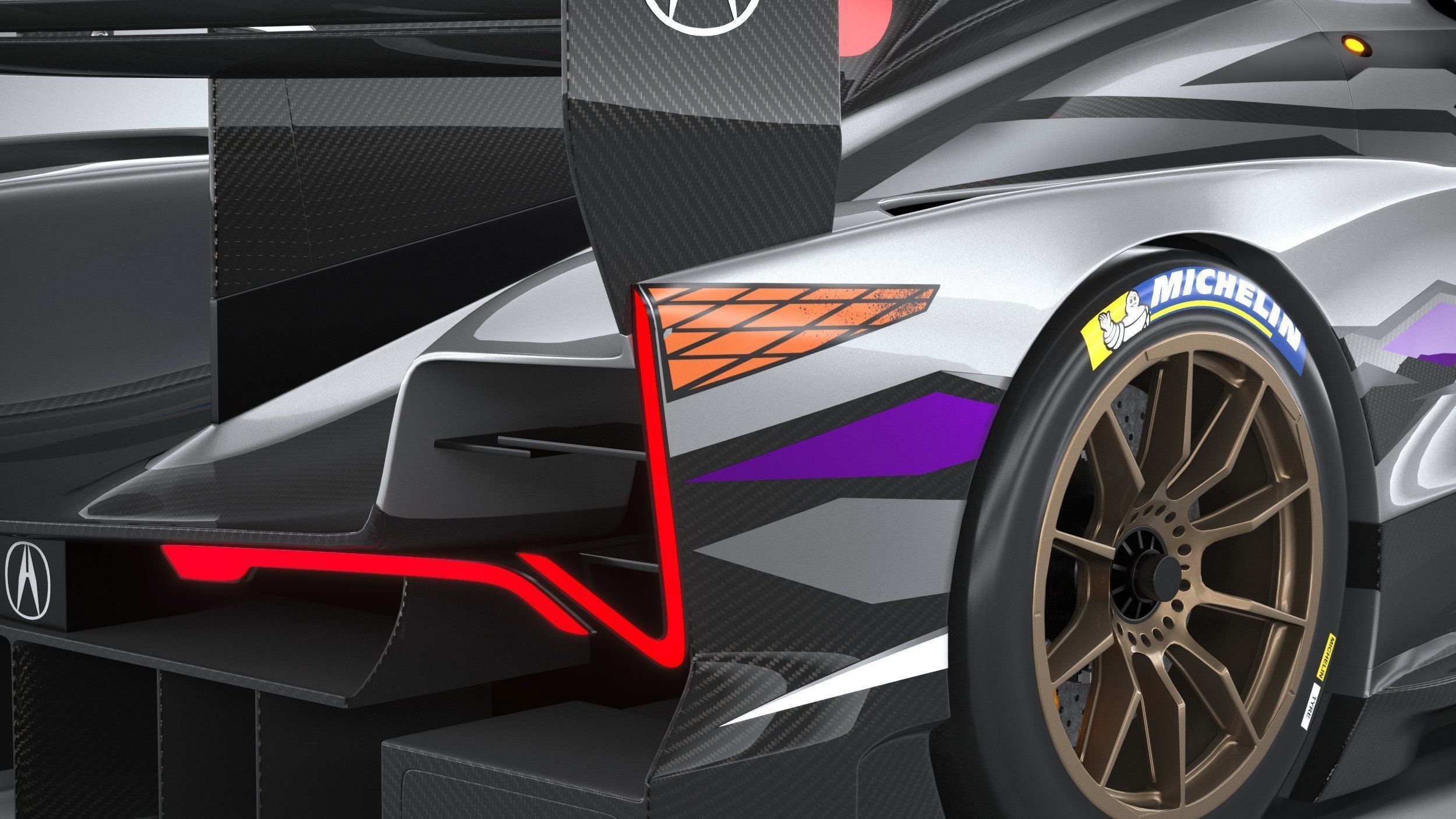 Acura ARX-06 Racecar 2023 3D model_18